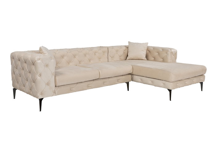 Atelier Del Sofa Como Eco Right - Beige, Black Atelier Del Sofa Como Eco Right - Beige, Black